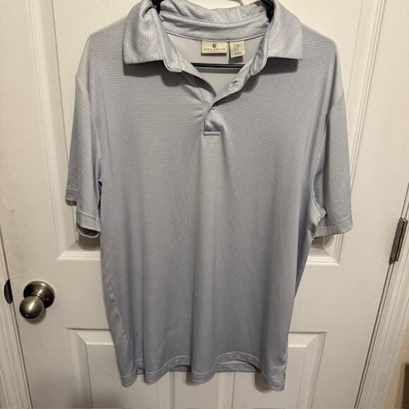 Rorie Whelan Golf Polo - Blue & White Men's Medium - Picture 1 of 5